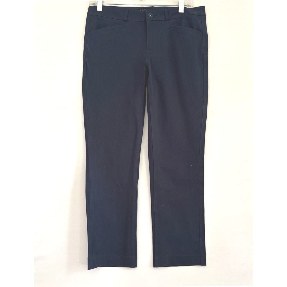 Banana Republic Sloan Slim Fit Ankle Pants Navy Blue Size 4 Trouser Workwear